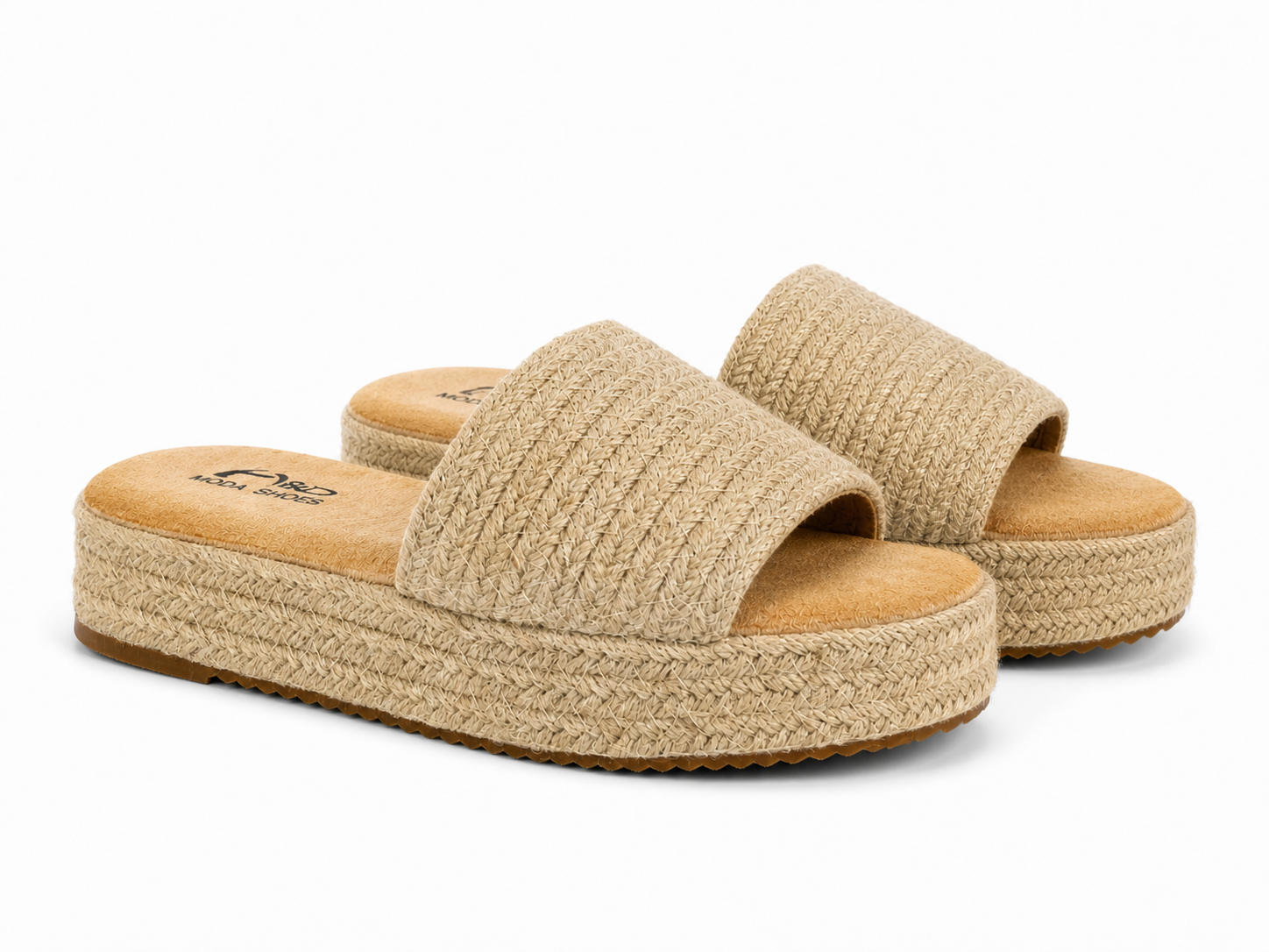 Sandalias de plataforma estilo esparto para mujer｜Cómodas, ligeras y antideslizantes｜Perfectas para verano
