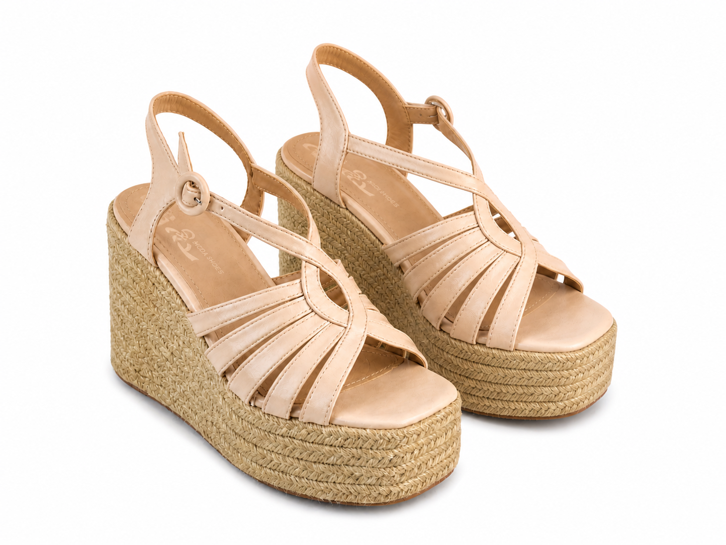 Sandalias de tacón ancho para mujer | Tiras finas con hebilla | Elegantes y cómodas para verano