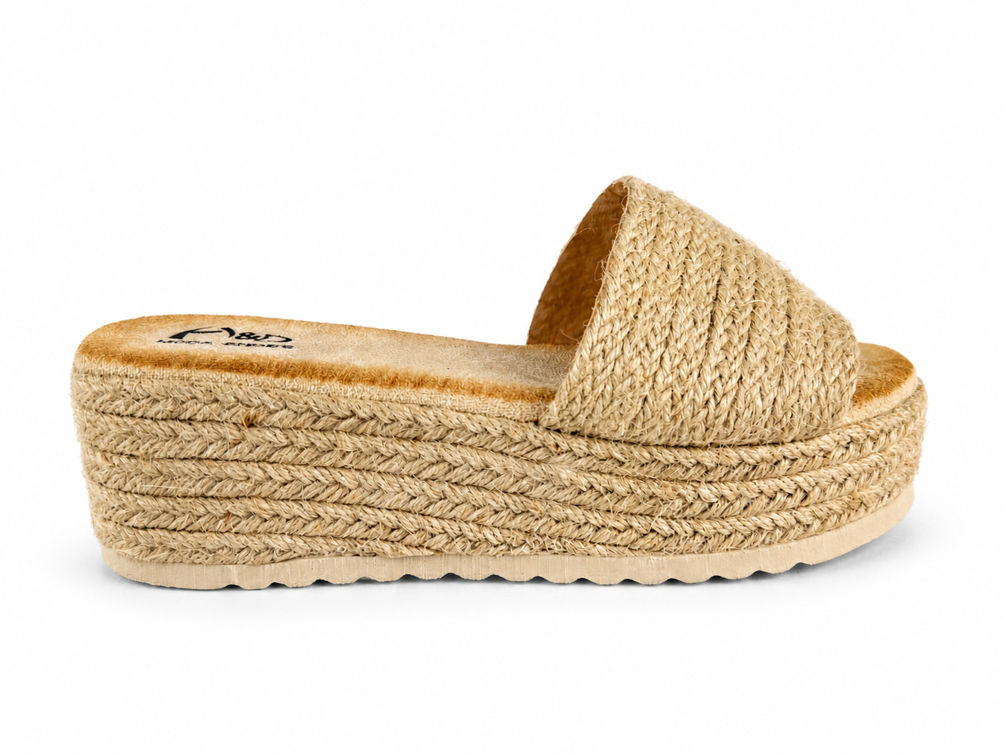 Sandalias de plataforma estilo esparto para mujer｜Cómodas, ligeras y antideslizantes｜Perfectas para verano