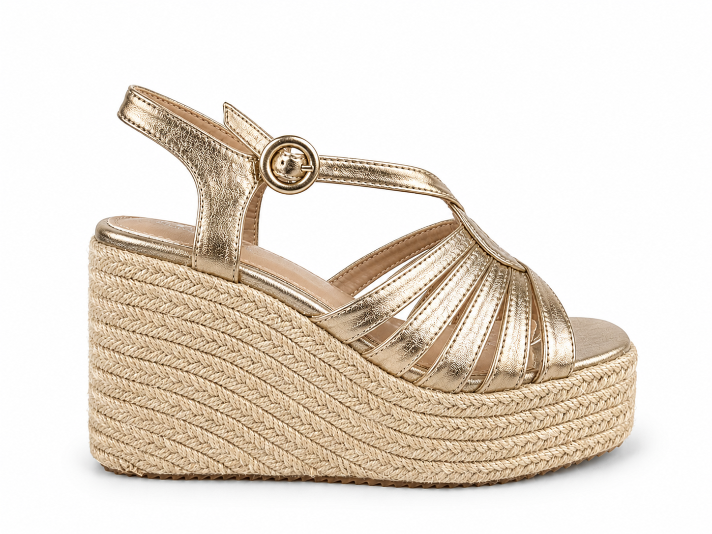 Sandalias de tacón ancho para mujer | Tiras finas con hebilla | Elegantes y cómodas para verano