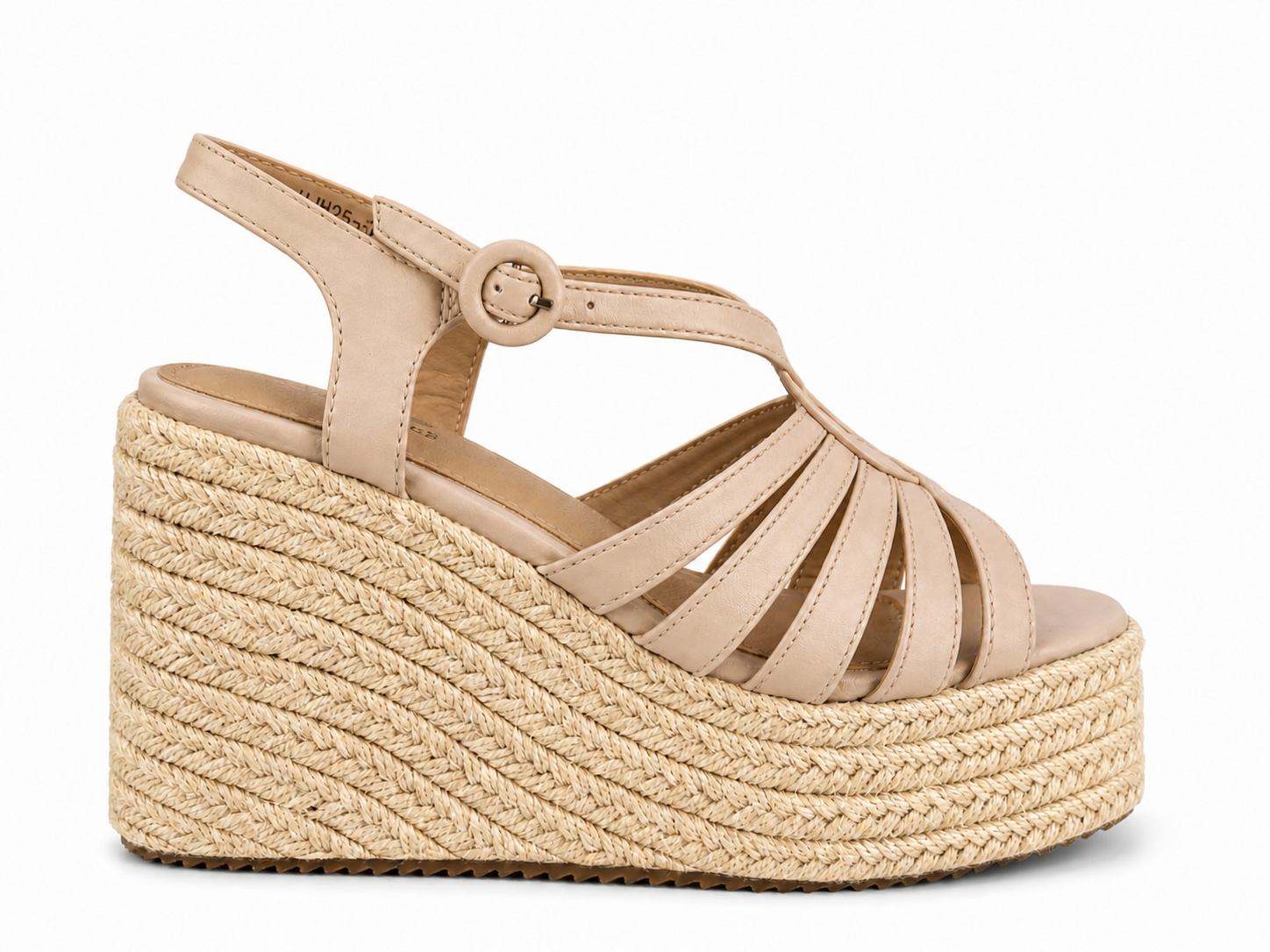 Sandalias de tacón ancho para mujer | Tiras finas con hebilla | Elegantes y cómodas para verano