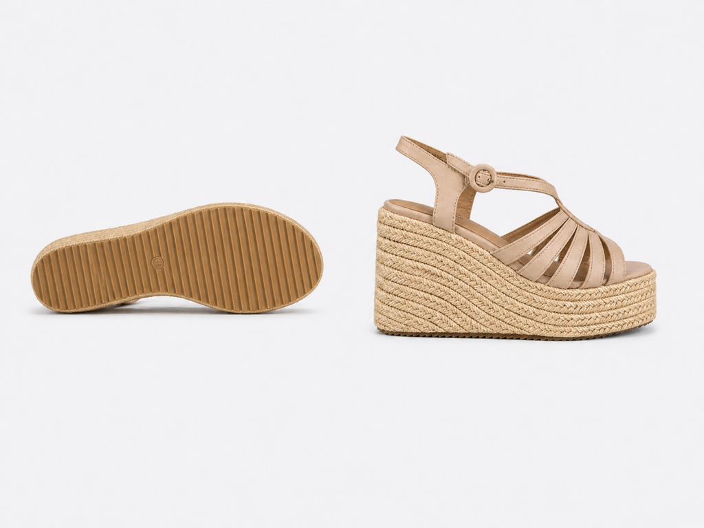 Sandalias de tacón ancho para mujer | Tiras finas con hebilla | Elegantes y cómodas para verano