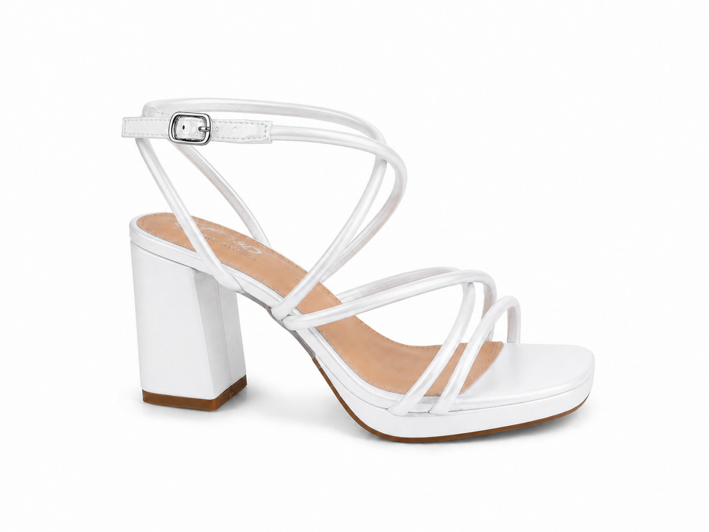 Sandalias de tacón ancho para mujer | Tiras finas con hebilla | Elegantes y cómodas para verano