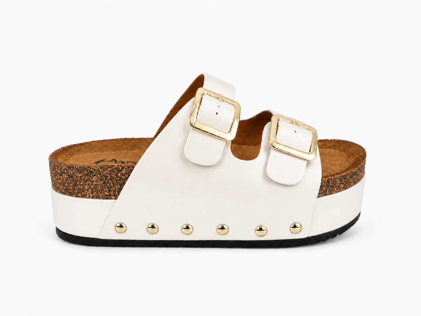 Sandalias de plataforma con doble hebilla para mujer | Estilo corcho, cómodas y antideslizantes | Perfectas para verano