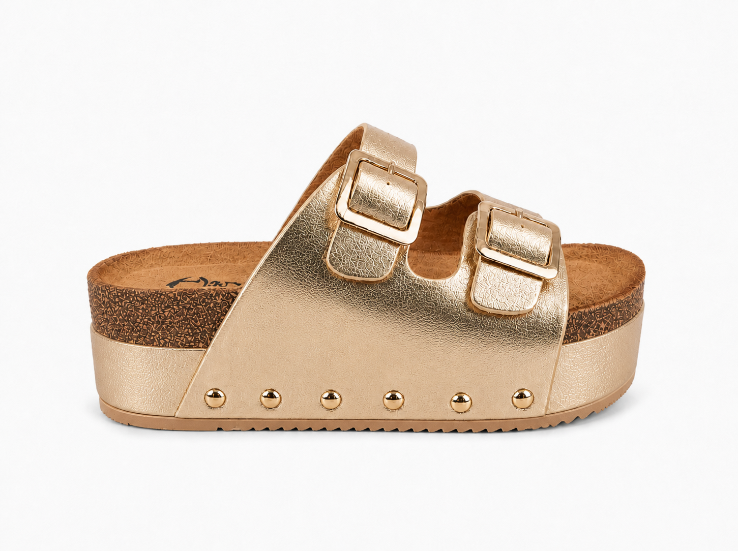 Sandalias de plataforma con doble hebilla para mujer | Estilo corcho, cómodas y antideslizantes | Perfectas para verano